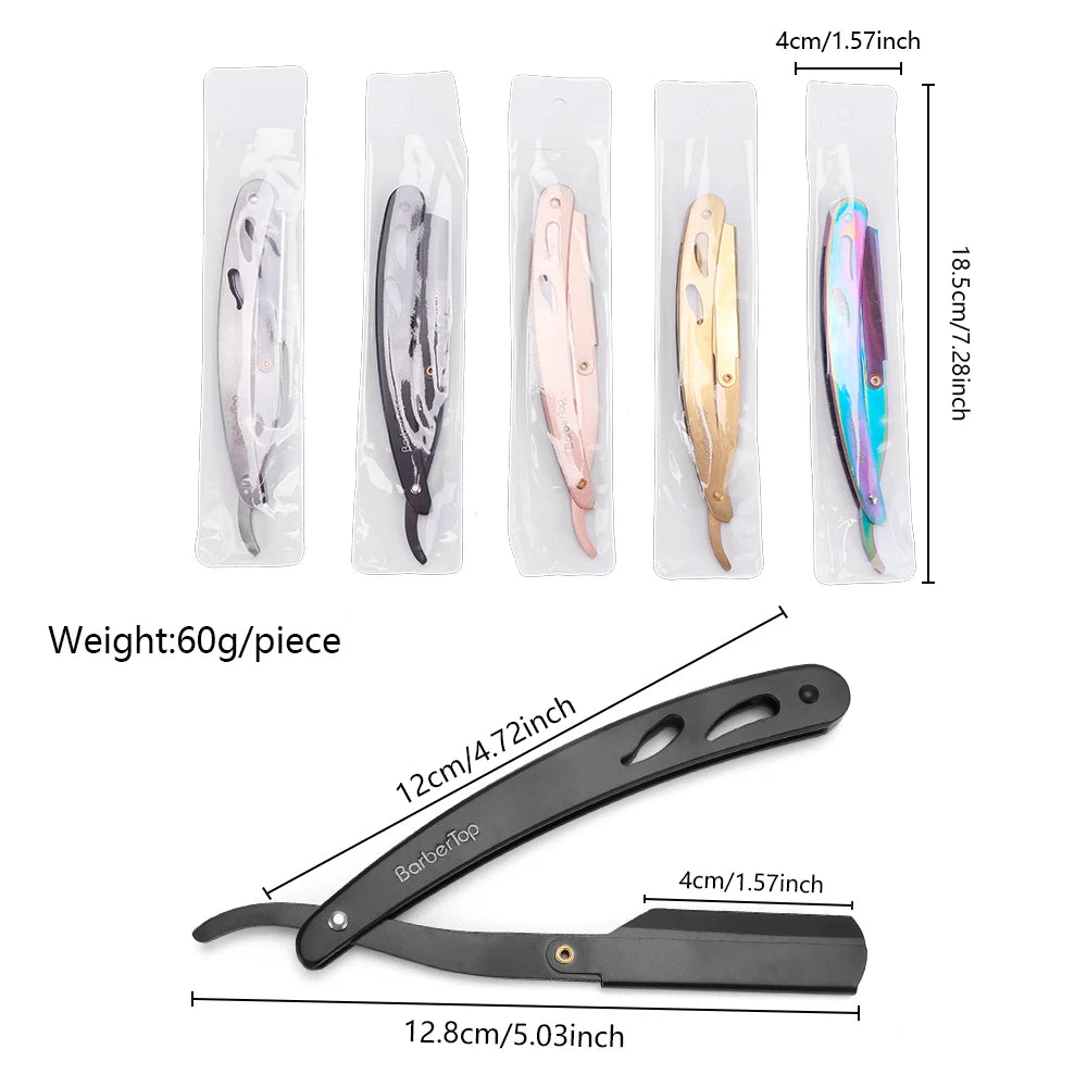 LegendStyle™4 color Barber Manual Shaving Razor Men Folding Beard Cutter